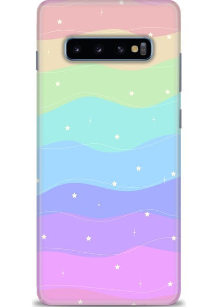 Samsung Galaxy S10 Plus Hd Baskılı Kılıf + Seramik Tam Kaplayan Ekran Koruyucu 423