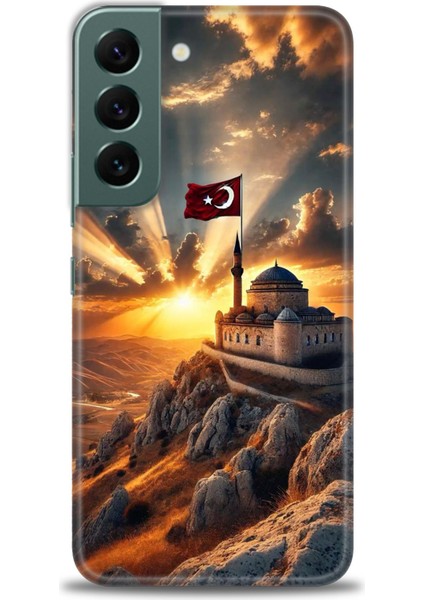 Samsung Galaxy S22 Hd Baskılı Kılıf + Seramik Tam Kaplayan Ekran Koruyucu 229