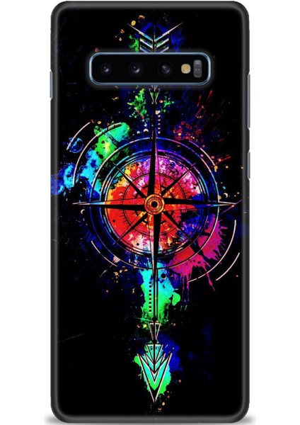 Samsung Galaxy S10 Plus Hd Baskılı Kılıf + Seramik Tam Kaplayan Ekran Koruyucu 86