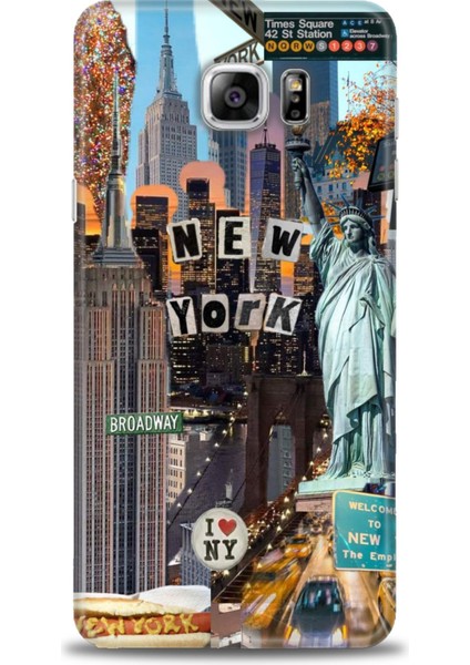 Samsung Galaxy Note 5 Hd Baskılı Kılıf + Seramik Tam Kaplayan Ekran Koruyucu 265