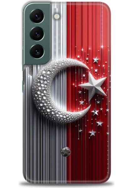 Samsung Galaxy S22 Hd Baskılı Kılıf + Seramik Tam Kaplayan Ekran Koruyucu 40