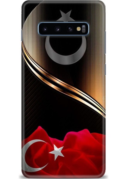 Samsung Galaxy S10 Plus Hd Baskılı Kılıf + Seramik Tam Kaplayan Ekran Koruyucu 33