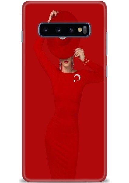 Samsung Galaxy S10 Plus Hd Baskılı Kılıf + Seramik Tam Kaplayan Ekran Koruyucu 241