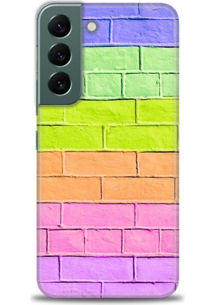 Samsung Galaxy S22 Hd Baskılı Kılıf + Seramik Tam Kaplayan Ekran Koruyucu 439