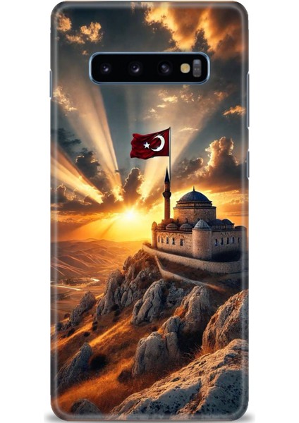 Samsung Galaxy S10 Plus Hd Baskılı Kılıf + Seramik Tam Kaplayan Ekran Koruyucu 229