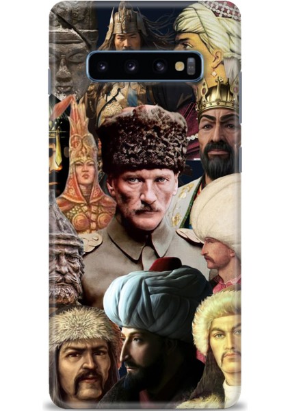 Samsung Galaxy S10 Plus Hd Baskılı Kılıf + Seramik Tam Kaplayan Ekran Koruyucu 466