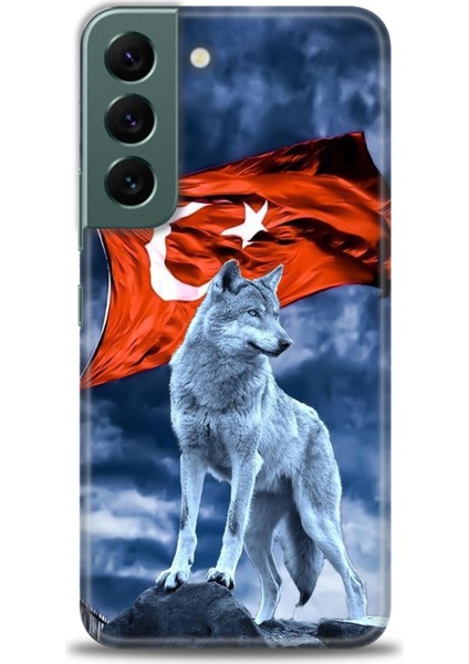 Samsung Galaxy S22 Hd Baskılı Kılıf + Seramik Tam Kaplayan Ekran Koruyucu 36