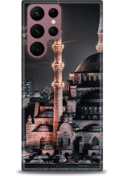 Samsung Galaxy S22 Ultra Hd Baskılı Kılıf + Seramik Tam Kaplayan Ekran Koruyucu 230