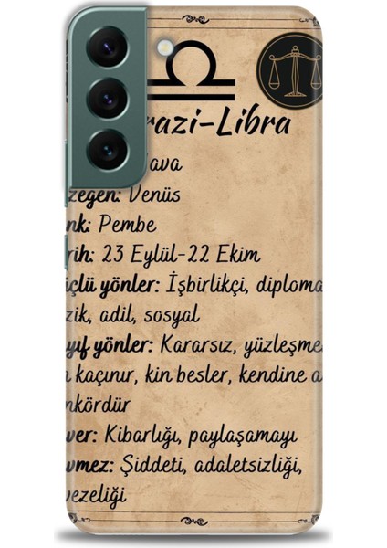 Samsung Galaxy S22 Hd Baskılı Kılıf + Seramik Tam Kaplayan Ekran Koruyucu 477