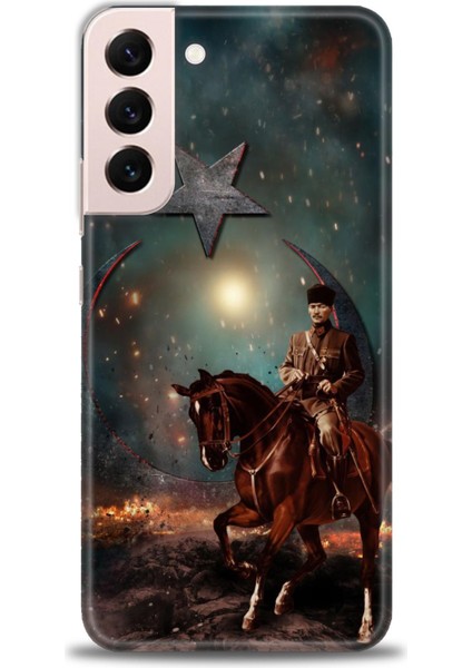 Samsung Galaxy S22 Plus Hd Baskılı Kılıf + Seramik Tam Kaplayan Ekran Koruyucu 25