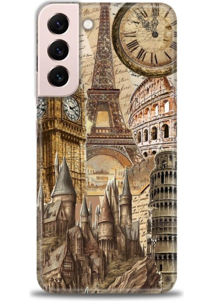 Samsung Galaxy S22 Plus Hd Baskılı Kılıf + Seramik Tam Kaplayan Ekran Koruyucu 263