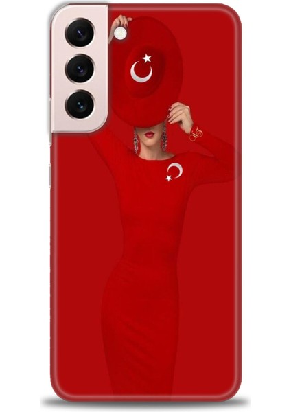 Samsung Galaxy S22 Plus Hd Baskılı Kılıf + Seramik Tam Kaplayan Ekran Koruyucu 241