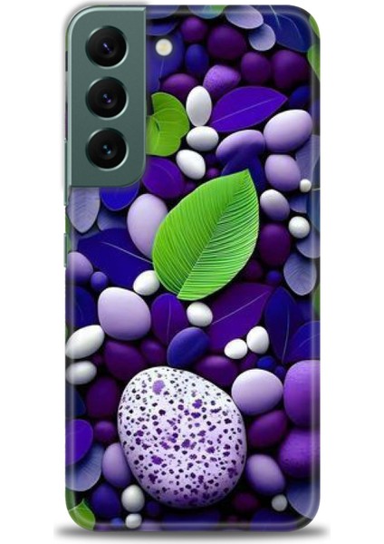 Samsung Galaxy S22 Hd Baskılı Kılıf + Seramik Tam Kaplayan Ekran Koruyucu 341
