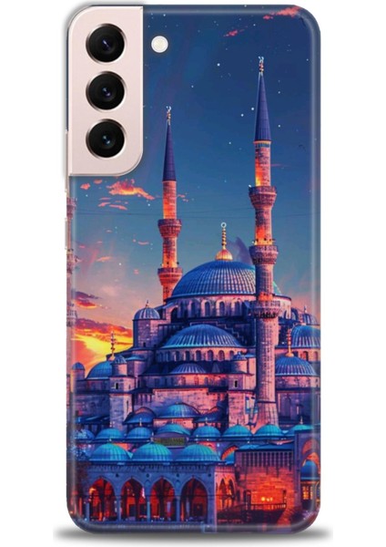 Samsung Galaxy S22 Plus Hd Baskılı Kılıf + Seramik Tam Kaplayan Ekran Koruyucu 227