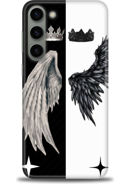 Samsung Galaxy S23 Plus Hd Baskılı Kılıf + Seramik Tam Kaplayan Ekran Koruyucu 145