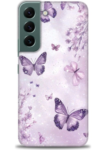 Samsung Galaxy S22 Hd Baskılı Kılıf + Seramik Tam Kaplayan Ekran Koruyucu 292