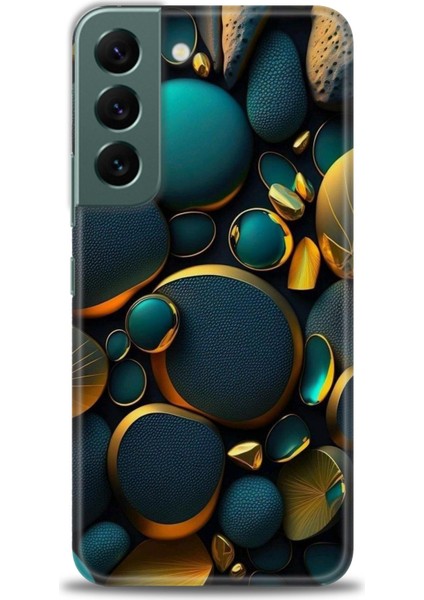 Samsung Galaxy S22 Hd Baskılı Kılıf + Seramik Tam Kaplayan Ekran Koruyucu 345