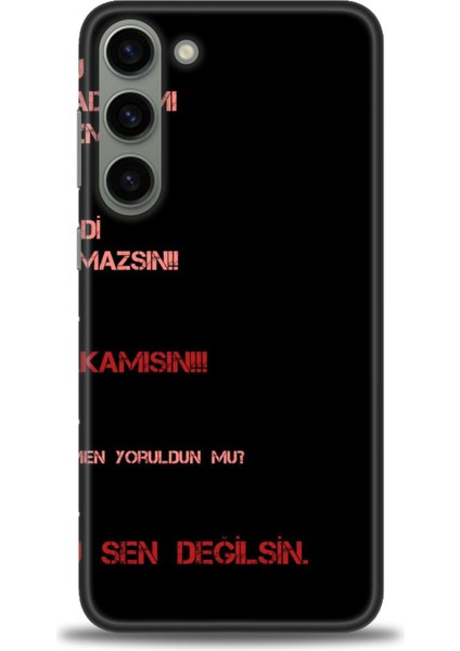 Samsung Galaxy S23 Plus Hd Baskılı Kılıf + Seramik Tam Kaplayan Ekran Koruyucu 391