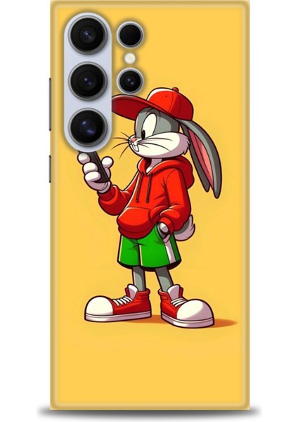 Samsung Galaxy S24 Ultra Hd Baskılı Kılıf + Seramik Tam Kaplayan Ekran Koruyucu 401