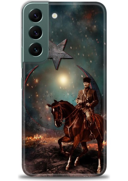 Samsung Galaxy S22 Hd Baskılı Kılıf + Seramik Tam Kaplayan Ekran Koruyucu 25