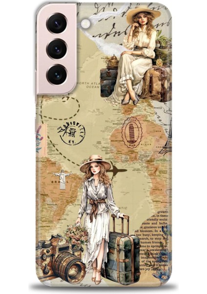 Samsung Galaxy S22 Plus Hd Baskılı Kılıf + Seramik Tam Kaplayan Ekran Koruyucu 270