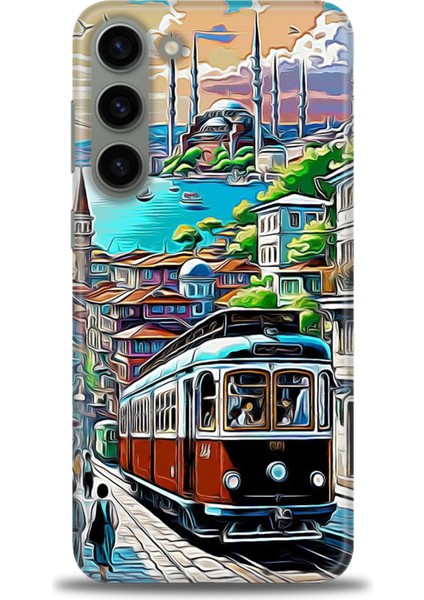 Samsung Galaxy S23 Plus Hd Baskılı Kılıf + Seramik Tam Kaplayan Ekran Koruyucu 225