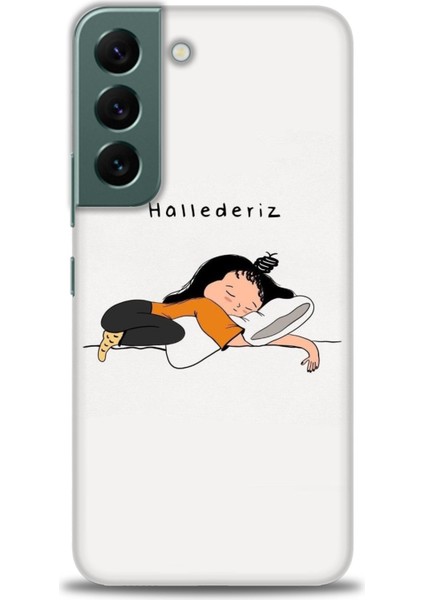 Samsung Galaxy S22 Hd Baskılı Kılıf + Seramik Tam Kaplayan Ekran Koruyucu 164
