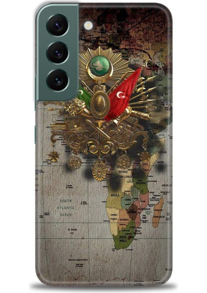Samsung Galaxy S22 Hd Baskılı Kılıf + Seramik Tam Kaplayan Ekran Koruyucu 467