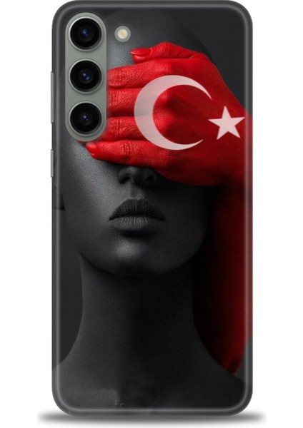 Samsung Galaxy S23 Plus Hd Baskılı Kılıf + Seramik Tam Kaplayan Ekran Koruyucu 246