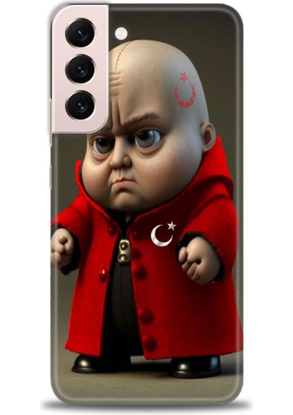 Samsung Galaxy S22 Plus Hd Baskılı Kılıf + Seramik Tam Kaplayan Ekran Koruyucu 245