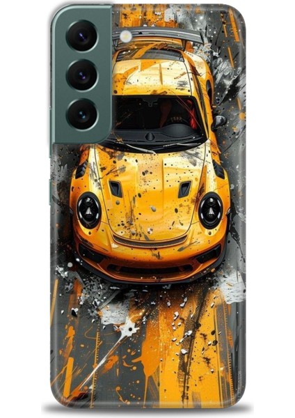 Samsung Galaxy S22 Hd Baskılı Kılıf + Seramik Tam Kaplayan Ekran Koruyucu 104