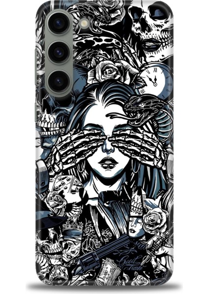 Samsung Galaxy S23 Plus Hd Baskılı Kılıf + Seramik Tam Kaplayan Ekran Koruyucu 352