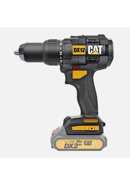 DX12B 18VOLT Kömürsüz Profesyonel Şarjlı Darbeli Matkap(Akü ve Şarj Cihazı Dahil Değildir.)