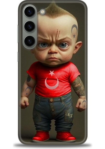 Samsung Galaxy S23 Plus Hd Baskılı Kılıf + Seramik Tam Kaplayan Ekran Koruyucu 244