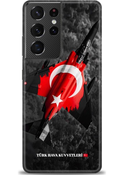 Samsung Galaxy S21 Ultra Hd Baskılı Kılıf + Seramik Tam Kaplayan Ekran Koruyucu 37