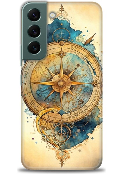 Samsung Galaxy S22 Hd Baskılı Kılıf + Seramik Tam Kaplayan Ekran Koruyucu 89