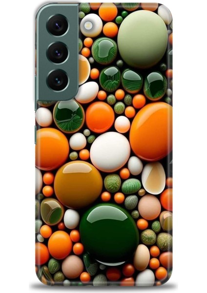 Samsung Galaxy S22 Hd Baskılı Kılıf + Seramik Tam Kaplayan Ekran Koruyucu 348