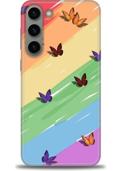 Samsung Galaxy S23 Plus Hd Baskılı Kılıf + Seramik Tam Kaplayan Ekran Koruyucu 420