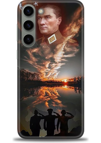 Samsung Galaxy S23 Plus Hd Baskılı Kılıf + Seramik Tam Kaplayan Ekran Koruyucu 26