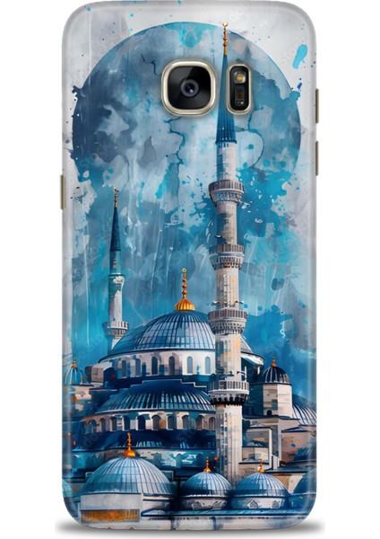 Samsung Galaxy S7 Edge Hd Baskılı Kılıf + Seramik Tam Kaplayan Ekran Koruyucu 228