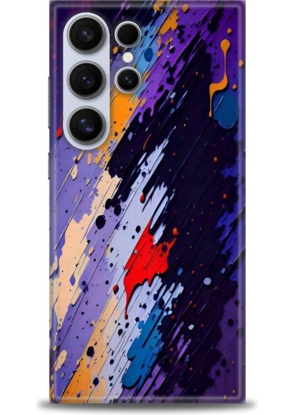 Samsung Galaxy S24 Ultra Hd Baskılı Kılıf + Seramik Tam Kaplayan Ekran Koruyucu 436