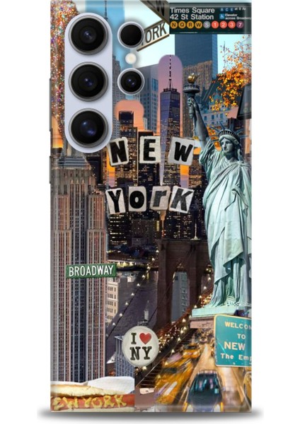 Samsung Galaxy S24 Ultra Hd Baskılı Kılıf + Seramik Tam Kaplayan Ekran Koruyucu 265