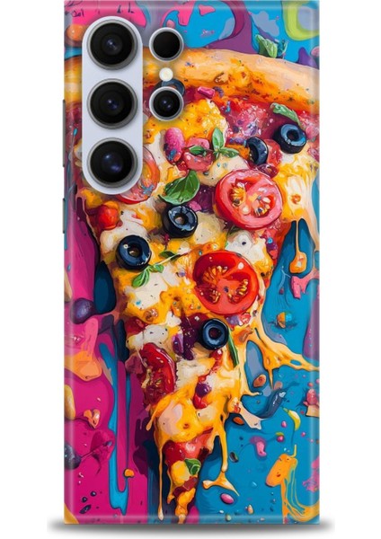 Samsung Galaxy S24 Ultra Hd Baskılı Kılıf + Seramik Tam Kaplayan Ekran Koruyucu 450