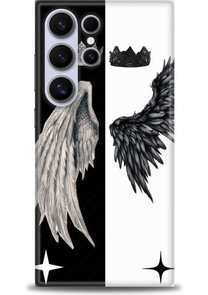 Samsung Galaxy S24 Ultra Hd Baskılı Kılıf + Seramik Tam Kaplayan Ekran Koruyucu 145