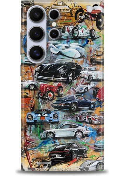 Samsung Galaxy S24 Ultra Hd Baskılı Kılıf + Seramik Tam Kaplayan Ekran Koruyucu 483