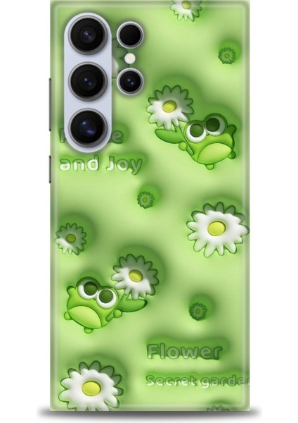 Samsung Galaxy S24 Ultra Hd Baskılı Kılıf + Seramik Tam Kaplayan Ekran Koruyucu 116