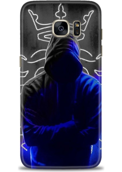 Samsung Galaxy S7 Edge Hd Baskılı Kılıf + Seramik Tam Kaplayan Ekran Koruyucu 357