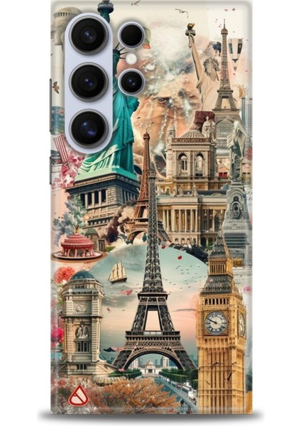 Samsung Galaxy S24 Ultra Hd Baskılı Kılıf + Seramik Tam Kaplayan Ekran Koruyucu 264
