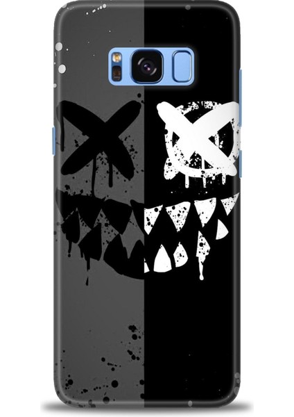 Samsung Galaxy S8 Hd Baskılı Kılıf + Seramik Tam Kaplayan Ekran Koruyucu 355