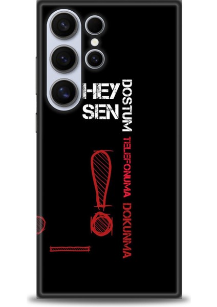 Samsung Galaxy S24 Ultra Hd Baskılı Kılıf + Seramik Tam Kaplayan Ekran Koruyucu 392